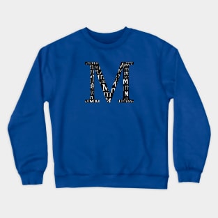 M Filled - Typography Crewneck Sweatshirt